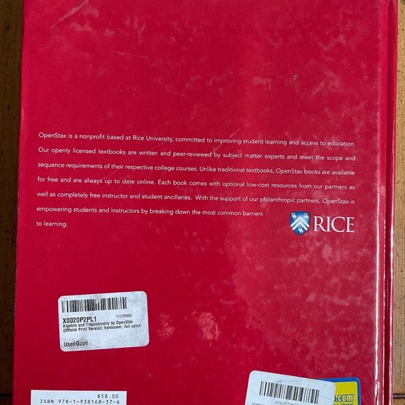 Algebra and Trigonometry OpenStax Textbook - Picture 2 of 2